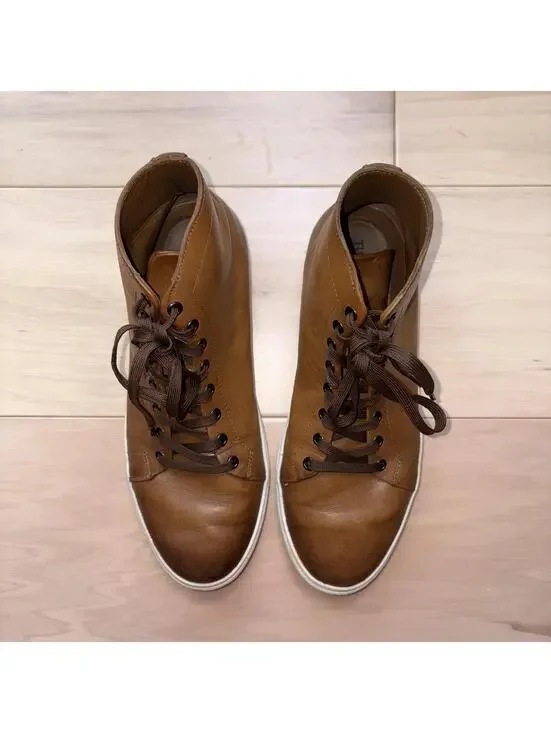 Thursday Boot Co Premier High Top Sneaker Brown Leather Men’s Size 9 - Picture 4 of 8